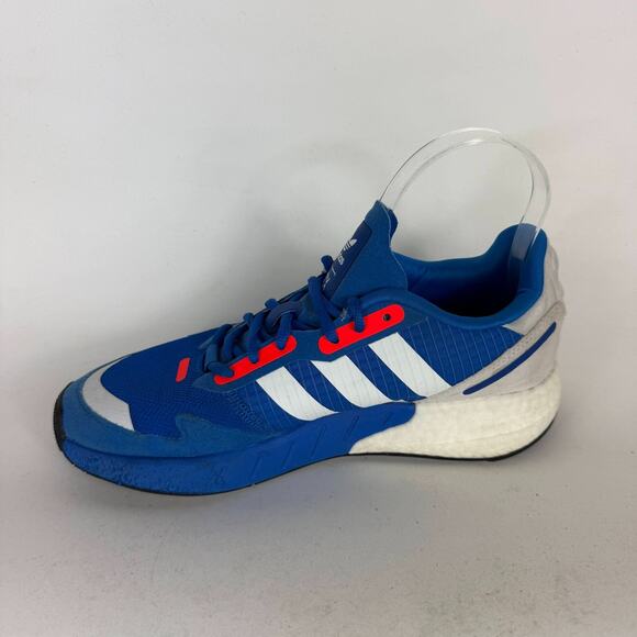 Adidas ZX 1K Boost Running Shoes Mens 7 Blue White Lace-Up Low Top Sneakers - Picture 6 of 10